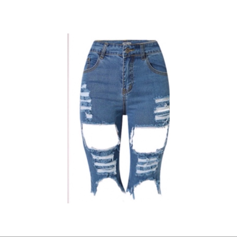 Drama Blue Jean Shorts
